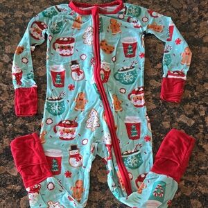 Little Sleepies Christmas Romper Pajamas